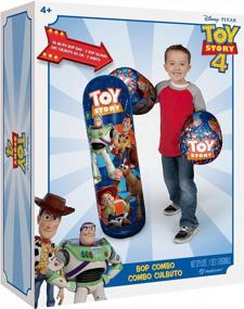 img 3 attached to Toy Story 4 Bop Bag Inflatable Punching Bag & Gloves Set - 36In Hedstrom