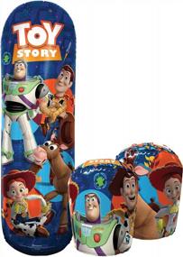 img 4 attached to Toy Story 4 Bop Bag Inflatable Punching Bag & Gloves Set - 36In Hedstrom