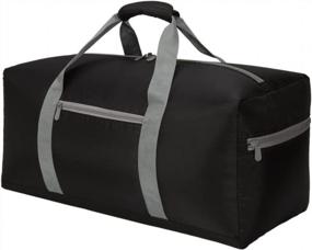 img 4 attached to Lightweight Foldable Gym And Travel Duffel Bag - 22 Inch Small Luggage For Sports And Adventures