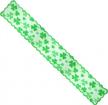 st. patrick's day green shamrock lace table runner - 13 x 72 inches for festive dining decoration and irish-themed events logo