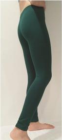 img 3 attached to Activities Stretch Sports Cotton Spandex Leggings Girls' Clothing : Leggings