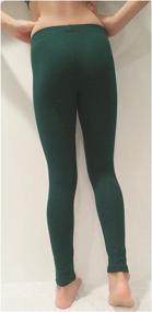 img 2 attached to Activities Stretch Sports Cotton Spandex Leggings Girls' Clothing : Leggings