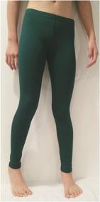 img 1 attached to Activities Stretch Sports Cotton Spandex Leggings Girls' Clothing : Leggings