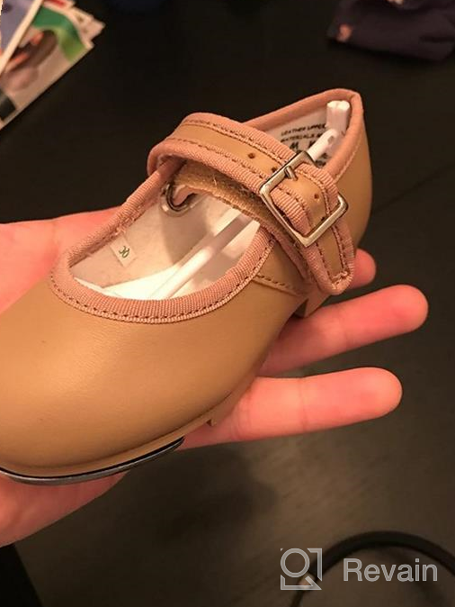 img 1 attached to Capezio Girls 3800 Mary Jane Tap Shoe in Caramel - Size 11.5 M Toddlers review by Janice Velasquez