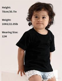 img 3 attached to 👶 A&amp;J DESIGN Baby Toddler Heavyweight Cotton Short Sleeve T-Shirts | Improved SEO