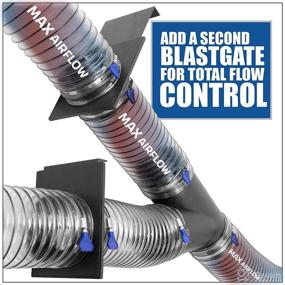 img 1 attached to 🔌 Enhance Dust Collection Efficiency with 4 Pack of Fulton 4 inch Blast Gates with Double Sided Port – Ideal for 4 inch Hose Dust Collection Systems