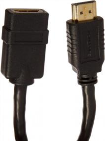 img 1 attached to Упаковка из 2 8 дюймов 28AWG Высокоскоростной кабель-удлинитель HDMI Pigtail - IMBAPrice Male-Female Extension Port Saver