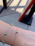 img 1 attached to 14K Gold Filled Dainty Chain Bracelet: Elegant And Simple Jewelry Gift For Women By LOYATA review by Michelle Wilson