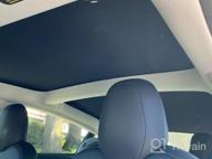 img 1 attached to Tesla Model 3 Sunshade Upgrade 2022 2021 - 4Pc Set Front & Rear Glass Roof Skylight Reflective Covers Foldable Double-Layered UV Protection Easy Installation review by Peter Mendoza