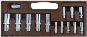 img 4 attached to Tool kit for car with 12 gr. sockets 1/2"DR and 1/4"DR, 94 pieces Ombra OMT94S12