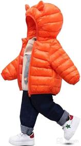 img 2 attached to 🧥 ARTMINE Baby Toddler Winter Down Coats with Hoods: 12M - 5Y, Boys & Girls