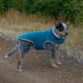 img 3 attached to Stylish And Practical: Furhaven Reversible Dog Jacket With Faux Fur And Quilted Fleece - Marine Blue, Medium