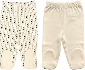 img 1 attached to 👶 Footed Baby Pants: Maple Clothing Organic Cotton - GOTS Certified, Eco-Friendly Clothes