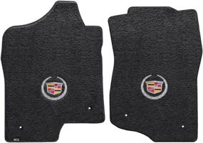 img 4 attached to 🚗 Luxurious Velourtex Ebony Carpet Floor Mats with Cadillac Logo for 2007-2014 Cadillac Escalade