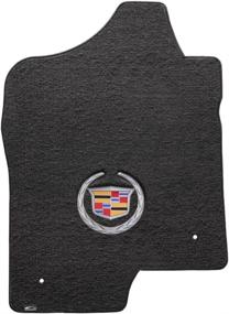 img 1 attached to 🚗 Luxurious Velourtex Ebony Carpet Floor Mats with Cadillac Logo for 2007-2014 Cadillac Escalade