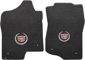 img 3 attached to 🚗 Luxurious Velourtex Ebony Carpet Floor Mats with Cadillac Logo for 2007-2014 Cadillac Escalade