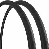 upgrade your road bike with our 700c 2-pack tires: sizes 700x25c and 25-622 in sleek black logo