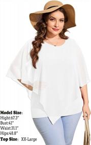 img 1 attached to QIXING Women'S 2023 Summer Casual Loose Chiffon Flowy Tops Elegant Blouses