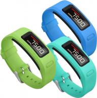 skylet soft silicone replacement wristbands for garmin vivofit 1 with metal buckle - compatible with men and women - no tracker included logo