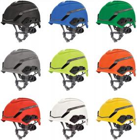 img 2 attached to Stay Protected With MSA H1 V-Gard Helmet: Fas-Trac III Ratchet Suspension, Top-Notch Impact Protection, And Comfortable Self-Adjusting Crown Straps - Standard Size In Black