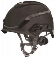 stay protected with msa h1 v-gard helmet: fas-trac iii ratchet suspension, top-notch impact protection, and comfortable self-adjusting crown straps - standard size in black logo