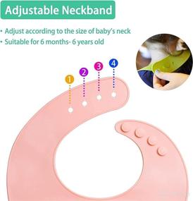 img 1 attached to 👶 BPA Free Waterproof Silicone Baby Bib - GODR7OY: Adjustable Bibs for Babies and Toddlers