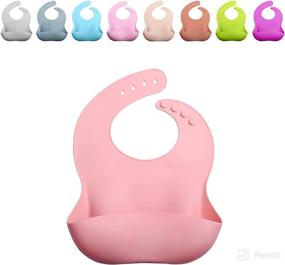 img 4 attached to 👶 BPA Free Waterproof Silicone Baby Bib - GODR7OY: Adjustable Bibs for Babies and Toddlers