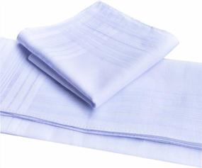 img 3 attached to 🧣 Classic Cotton Handkerchiefs by MemoryHanky: Premium Men's Accessories for Handkerchiefs