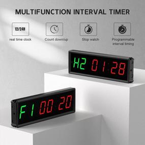 img 3 attached to Optimize Your Fitness Routines With Seesii Gym Timer: Versatile Interval Clock With Ultra-Clear LED And Remote Control