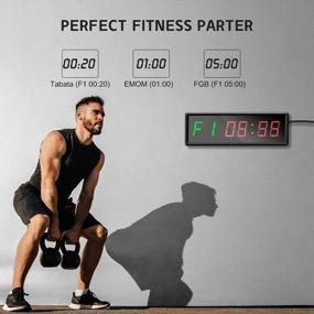 img 2 attached to Optimize Your Fitness Routines With Seesii Gym Timer: Versatile Interval Clock With Ultra-Clear LED And Remote Control