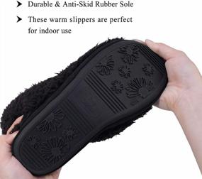 img 1 attached to Women'S Slipper Booties: Comfortable Soft Lining & Rubber Sole For Winter Wear!