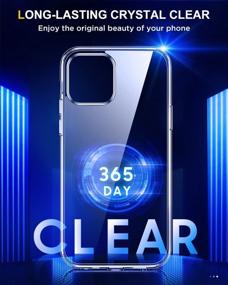 img 2 attached to Crystal Clear IPhone 12 And 12 Pro Case By Humixx - Slim Fit And 5X Military Drop Tested With Airbag Bumper For Maximum Protection - 6.1'' 5G 2020 Transparent Design That Will Never Yellow