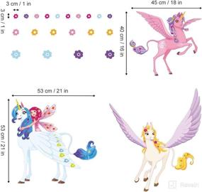 img 1 attached to Ufengke Unicorn Stickers Игровая комната для спальни