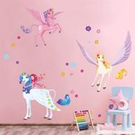 ufengke unicorn stickers bedroom playroom logo