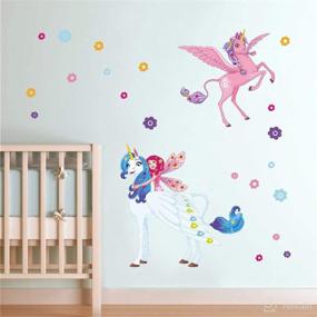 img 2 attached to Ufengke Unicorn Stickers Игровая комната для спальни