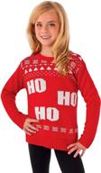 🎅 rubie's ho ho ho child's ugly christmas sweater - festive and fun! логотип