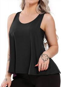 img 2 attached to Stay Sexy And Comfortable In Our Women'S Strappy Open Back Tank Top - Perfect For Yoga, Gym, And More!