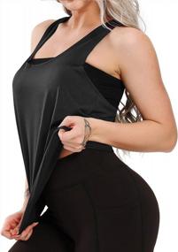 img 3 attached to Stay Sexy And Comfortable In Our Women'S Strappy Open Back Tank Top - Perfect For Yoga, Gym, And More!