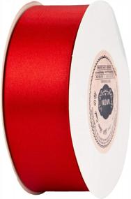 img 2 attached to Versatile 50-Yard Double Faced Satin Ribbon In Red, Ideal For DIY Crafts, Weddings, And Gift Wrapping