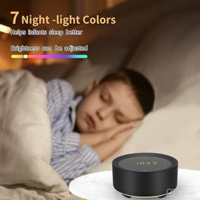 img 2 attached to 💤 Ultimate Sleep Solution: White Noise Machine with Alarm Clock, Hi-Fi Soothing Sounds, Night Lights, Timer & Memory – Perfect for Babies, Adults, and Offices