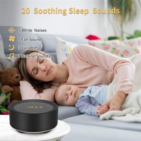 img 3 attached to 💤 Ultimate Sleep Solution: White Noise Machine with Alarm Clock, Hi-Fi Soothing Sounds, Night Lights, Timer & Memory – Perfect for Babies, Adults, and Offices