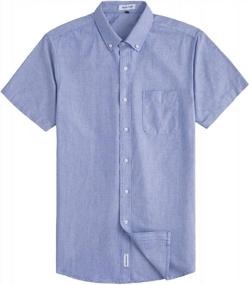 img 4 attached to MUSE FATH Sleeve Oxford Pocket Wine Men's Clothing: Stylish Shirts for the Modern Man