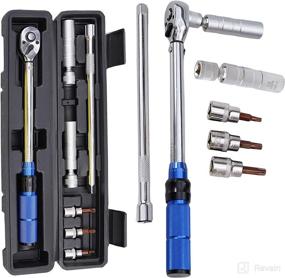 img 4 attached to 🔧 OIMERRY Torque Wrench 3/8" Drive with Spark Plug Socket, Extension Bar, and Bit Socket - 7PCS Set
