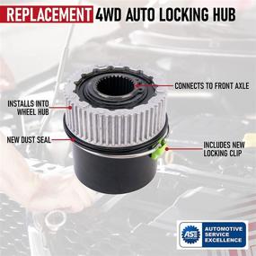 img 1 attached to 🔒 Auto Locking 4WD Hub Link - Ford/Lincoln Compatible - Replaces 1C3Z-3B396-CB - Fits 1999-2004 F250, F350, F450, F550, Expedition, Navigator - Front Left/Right - 1C3Z3B396CB Replacement