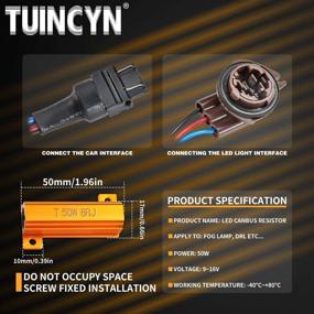 img 3 attached to 💡 TUINCYN 50W 8 Ohm LED Load Resistors for Fixing Hyper Flashing Turn Signals and Dashboard Error Codes