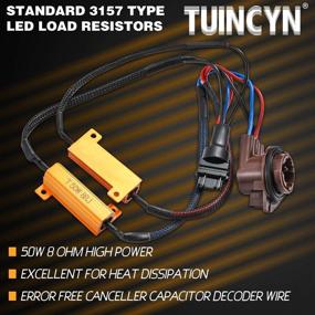 img 2 attached to 💡 TUINCYN 50W 8 Ohm LED Load Resistors for Fixing Hyper Flashing Turn Signals and Dashboard Error Codes