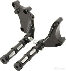 img 4 attached to TCMT Foot Pegs W/Brackets Fits For Harley Sportster XL 883 1200 Iron 2014-2022 (Style D)