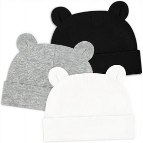 img 3 attached to Cute And Comfortable Sarfel Baby Beanie Hats For Newborn Boys And Girls - Soft Cotton And Unisex Design For Infants 0-6 Months