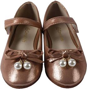 img 1 attached to ContiKids Toddler Little Ballerina 8859Wine Girls' Shoes ~ Flats