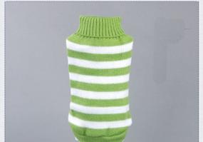 img 1 attached to Soft And Warm Striped Sweater For Cats And Small Dogs - High Stretch, Perfect For Male And Female Kittens - Knitwear Pet Clothes